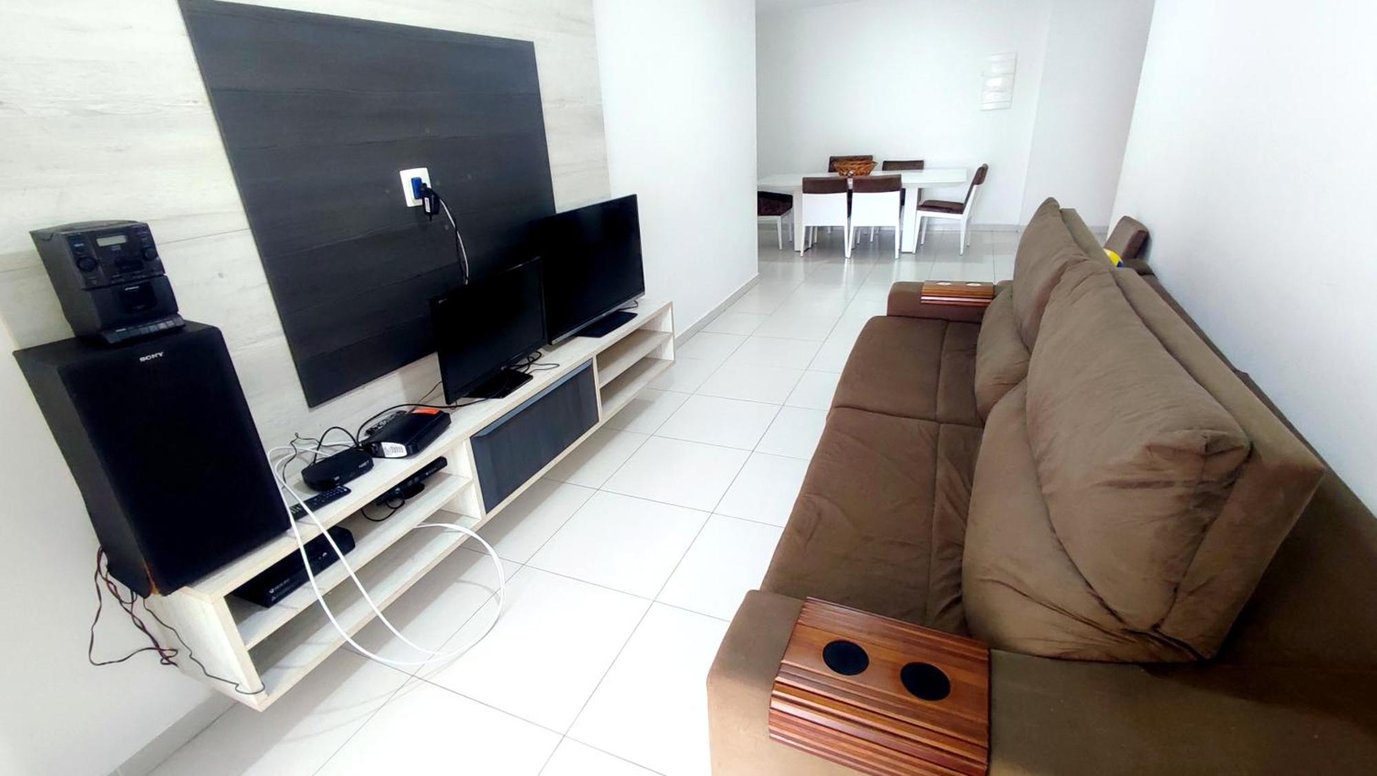 Apartamento Praia Grande Aviacao - 30 Mts Da Praia Exterior foto