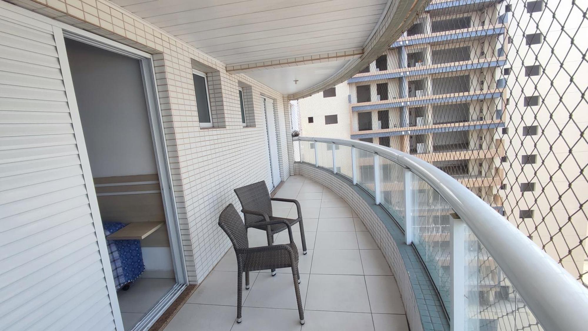 Apartamento Praia Grande Aviacao - 30 Mts Da Praia Exterior foto