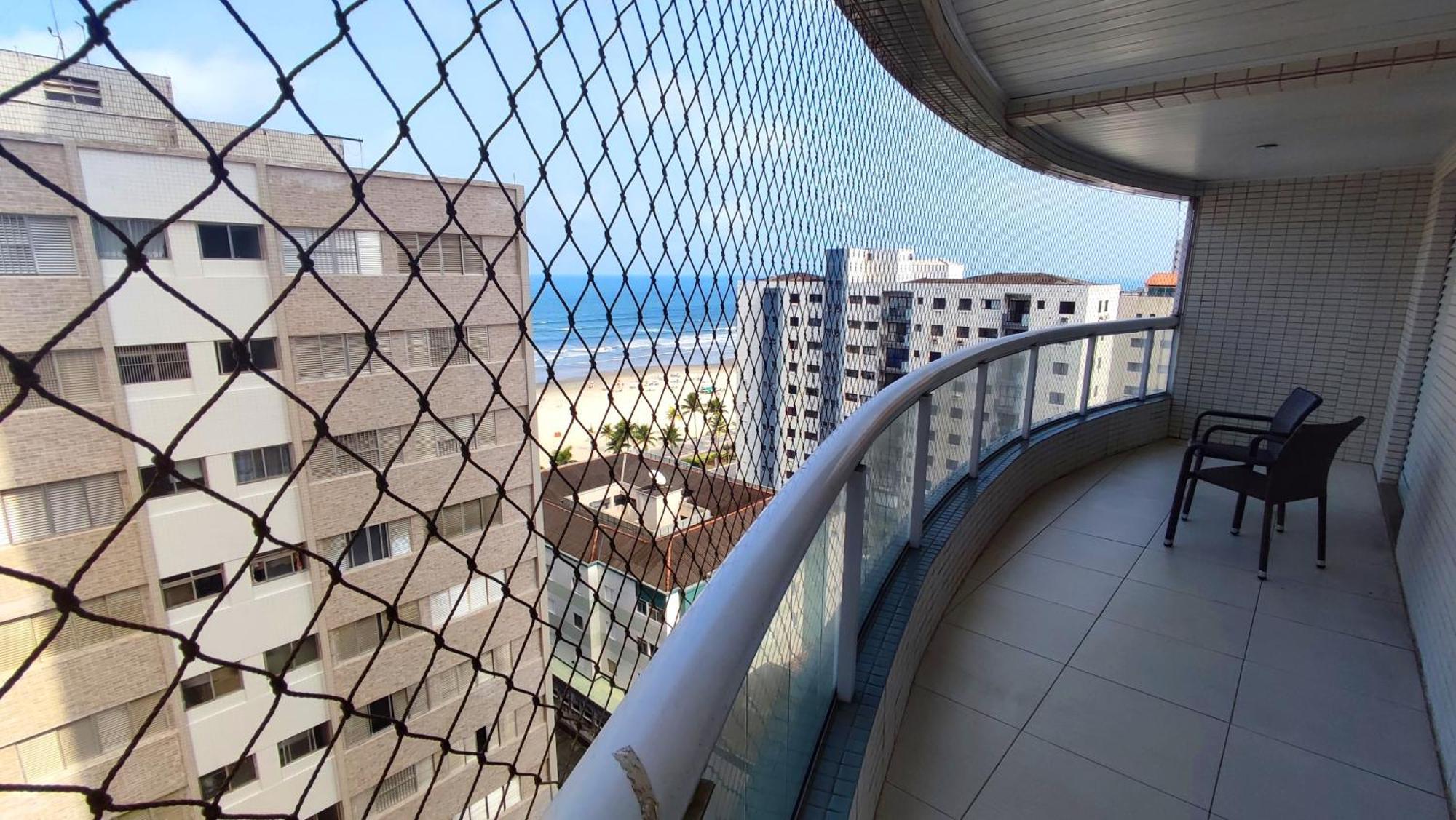 Apartamento Praia Grande Aviacao - 30 Mts Da Praia Exterior foto